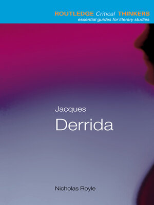cover image of Jacques Derrida